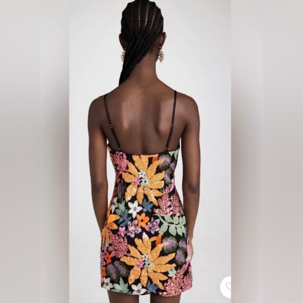 Ramy Brook Sequined Floral Embroidered Dress - Picture 9 of 12
